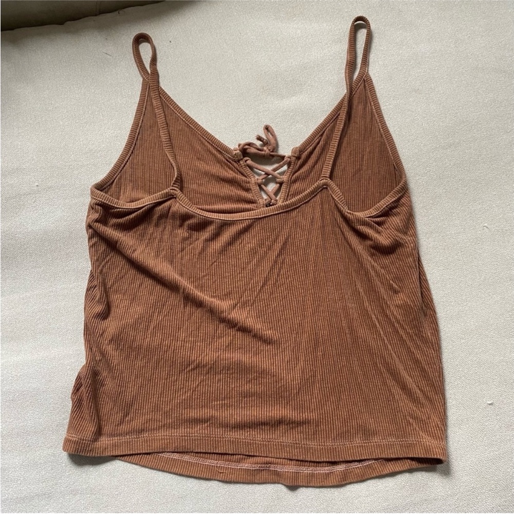 Soft and Sexy American Eagle | Size XL | Ribbed Women’s Top Rust - Picture 3 of 5
